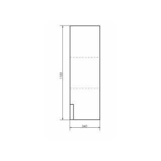 Comforty Полуколонна подвесная "Кёльн-35" дуб темный